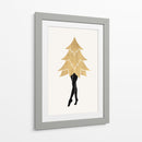 Lady Gaga En Navidad (vers.1) - Kubistika | Cuadro decorativo de Canvas Lab