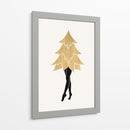 Lady Gaga En Navidad (vers.1) - Kubistika | Cuadro decorativo de Canvas Lab