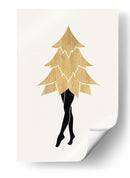 Lady Gaga En Navidad (vers.1) - Kubistika | Cuadro decorativo de Canvas Lab