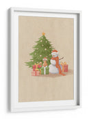 Muñeco de Nieve Y Gato - Xuan Thai | Cuadro decorativo de Canvas Lab