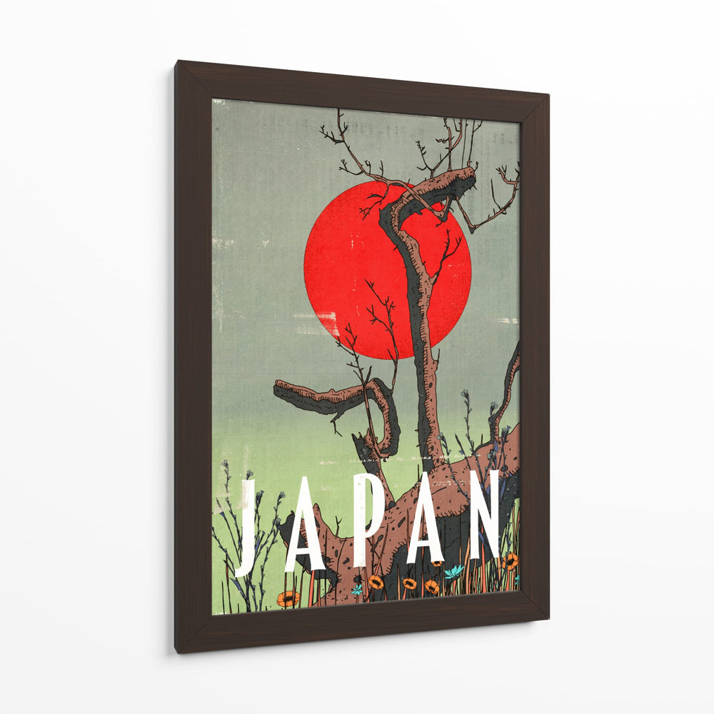 Japón Cartel de Viaje Vintage - Nicholas | Cuadro decorativo de Canvas Lab