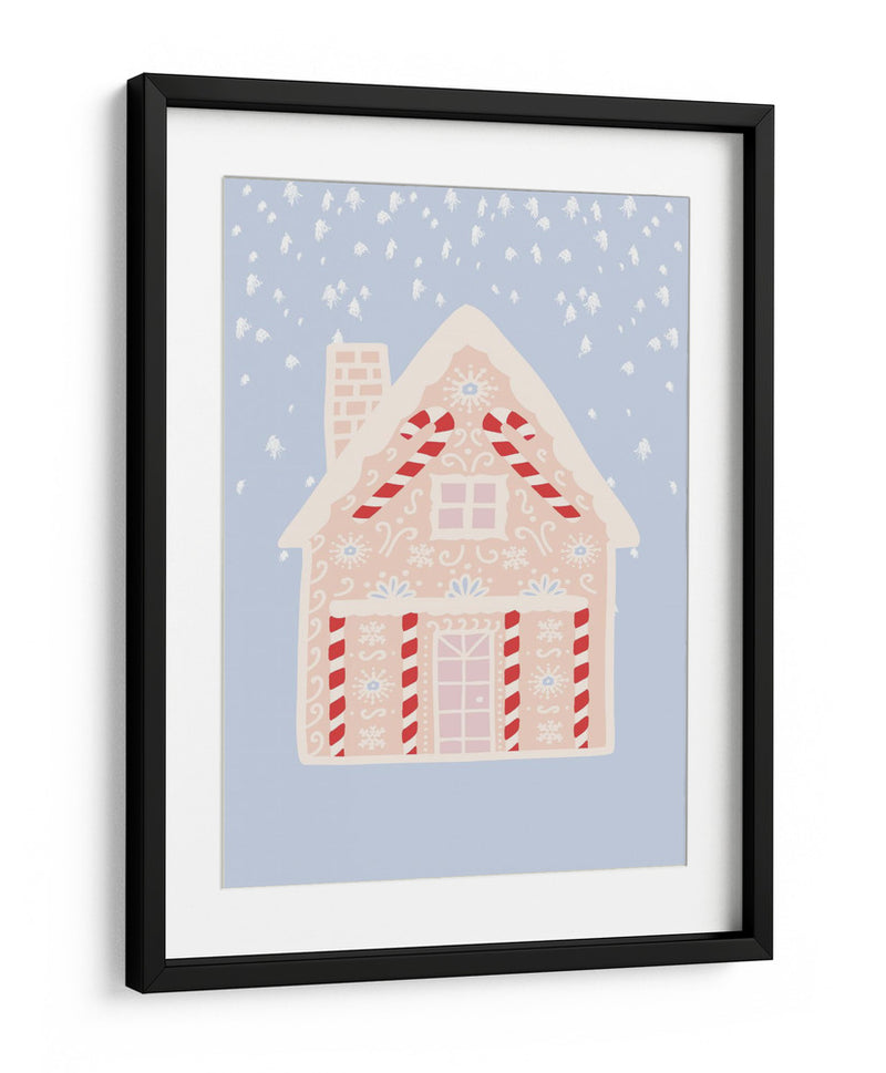 Casa de pan de jengibre azul - Talitha McQueen | Cuadro decorativo de Canvas Lab