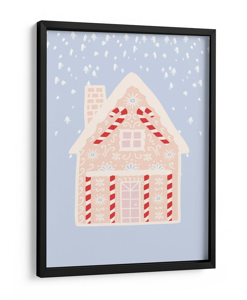 Casa de pan de jengibre azul - Talitha McQueen | Cuadro decorativo de Canvas Lab