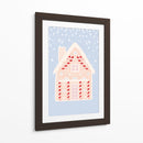 Casa de pan de jengibre azul - Talitha McQueen | Cuadro decorativo de Canvas Lab