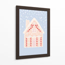 Casa de pan de jengibre azul - Talitha McQueen | Cuadro decorativo de Canvas Lab