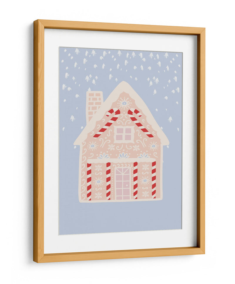 Casa de pan de jengibre azul - Talitha McQueen | Cuadro decorativo de Canvas Lab