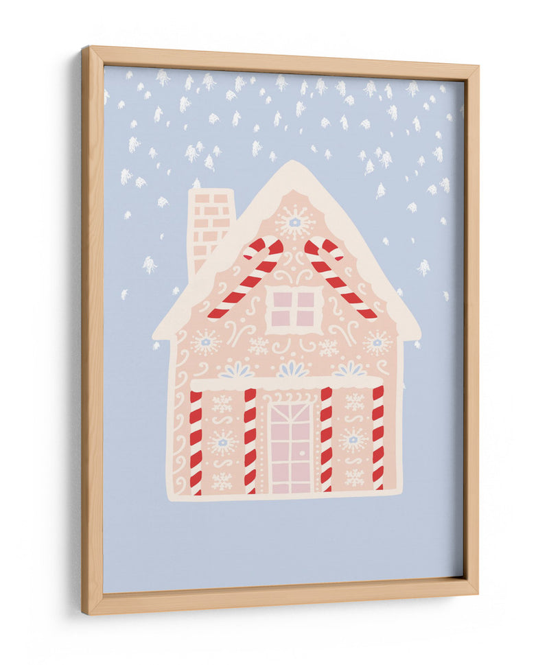 Casa de pan de jengibre azul - Talitha McQueen | Cuadro decorativo de Canvas Lab