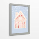 Casa de pan de jengibre azul - Talitha McQueen | Cuadro decorativo de Canvas Lab