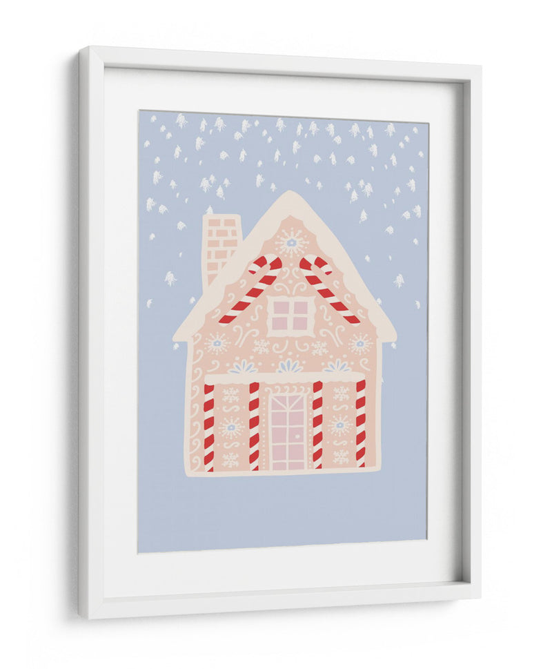 Casa de pan de jengibre azul - Talitha McQueen | Cuadro decorativo de Canvas Lab