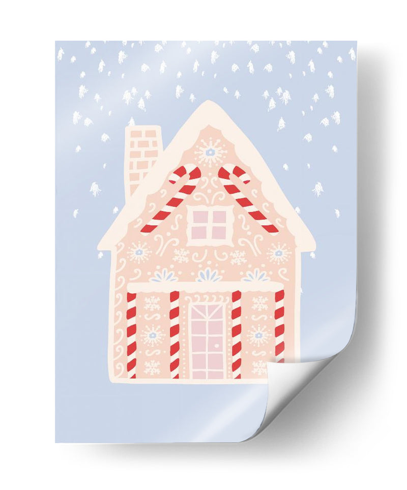 Casa de pan de jengibre azul - Talitha McQueen | Cuadro decorativo de Canvas Lab