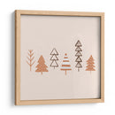 Ilustración de árboles de invierno - Orara Studio | Cuadro decorativo de Canvas Lab