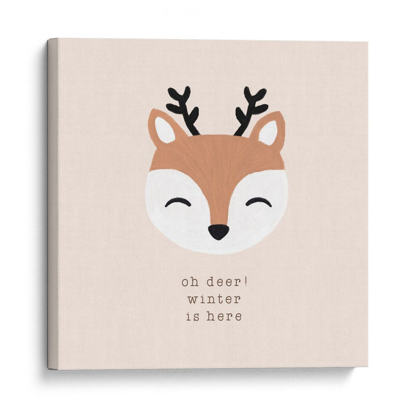 Oh Ciervo El Invierno Está Aquí - Orara Studio | Cuadro decorativo de Canvas Lab