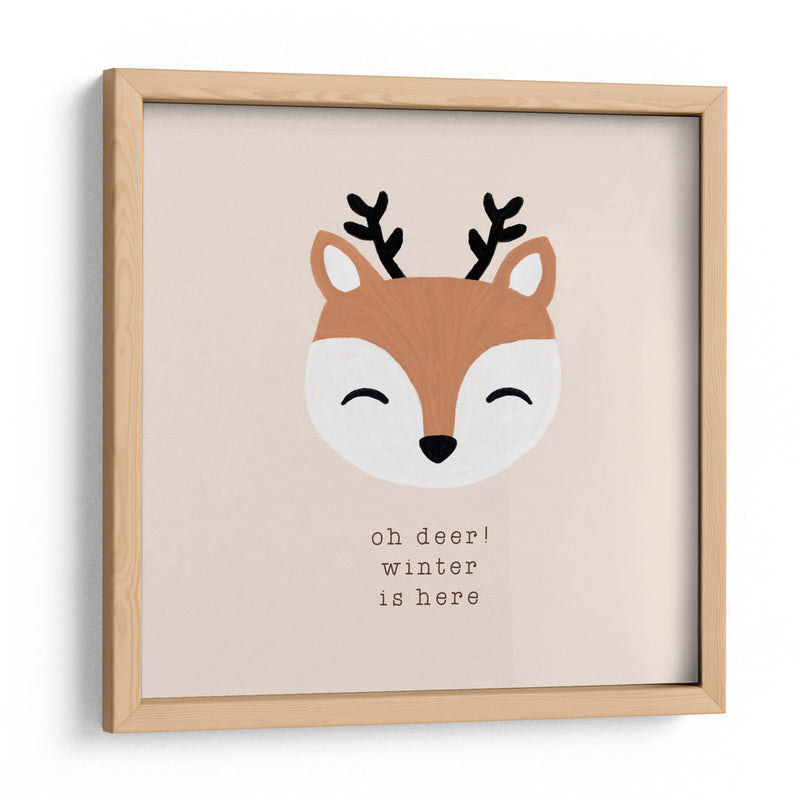 Oh Ciervo El Invierno Está Aquí - Orara Studio | Cuadro decorativo de Canvas Lab
