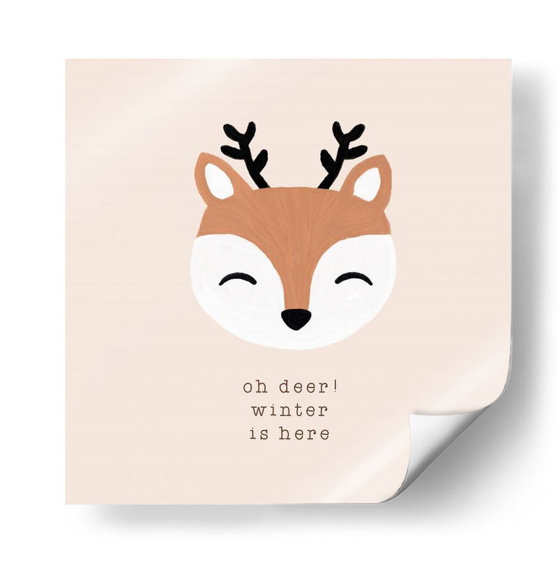 Oh Ciervo El Invierno Está Aquí - Orara Studio | Cuadro decorativo de Canvas Lab