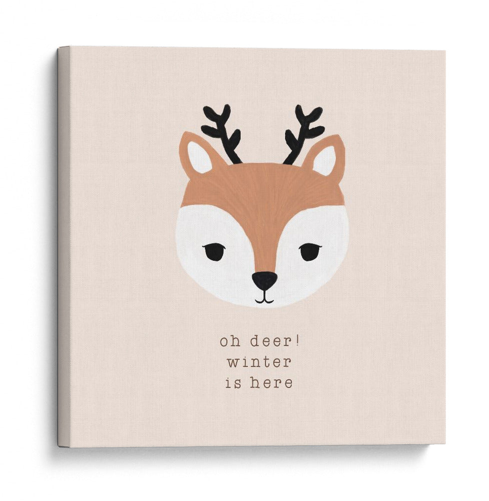 Oh Deer El invierno ya está aquí II - Orara Studio | Cuadro decorativo de Canvas Lab
