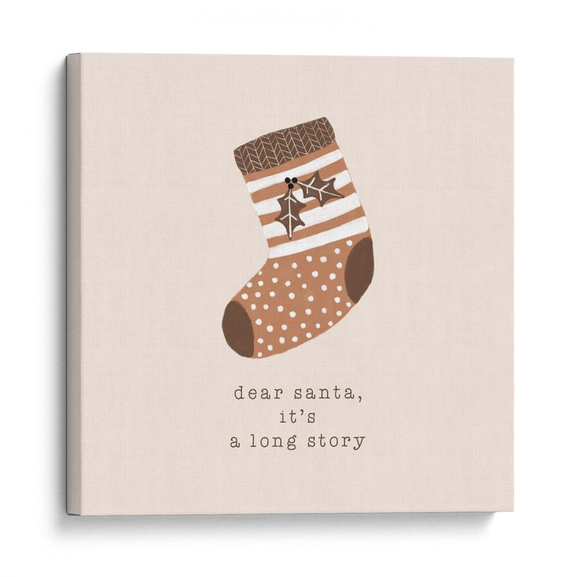 Querido Santa Es una Larga Historia - Orara Studio | Cuadro decorativo de Canvas Lab