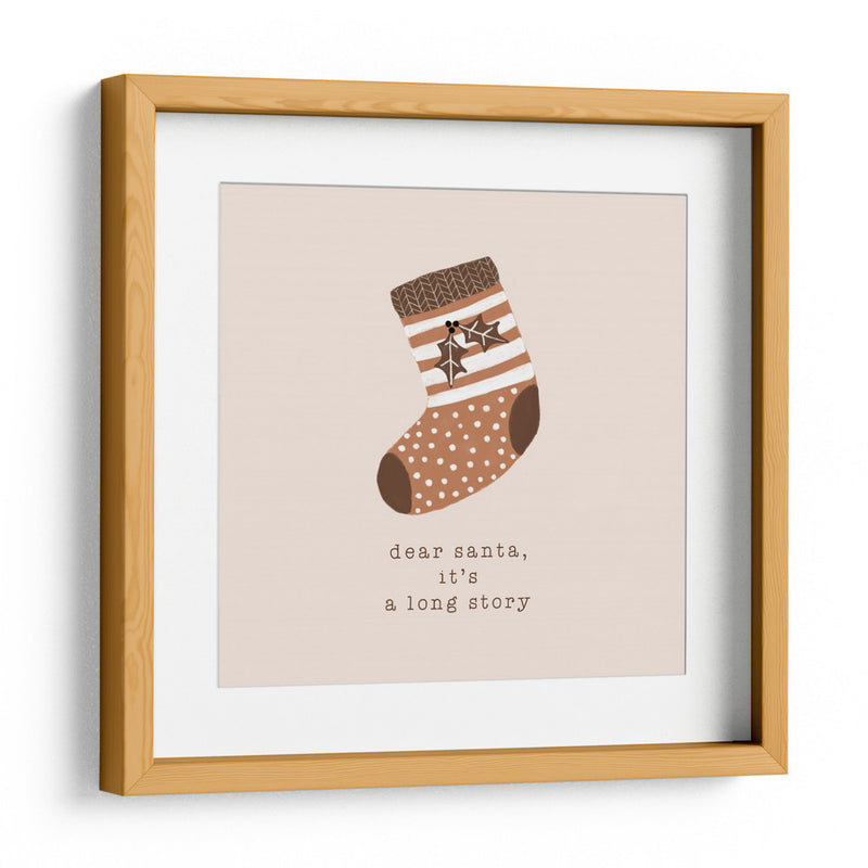 Querido Santa Es una Larga Historia - Orara Studio | Cuadro decorativo de Canvas Lab