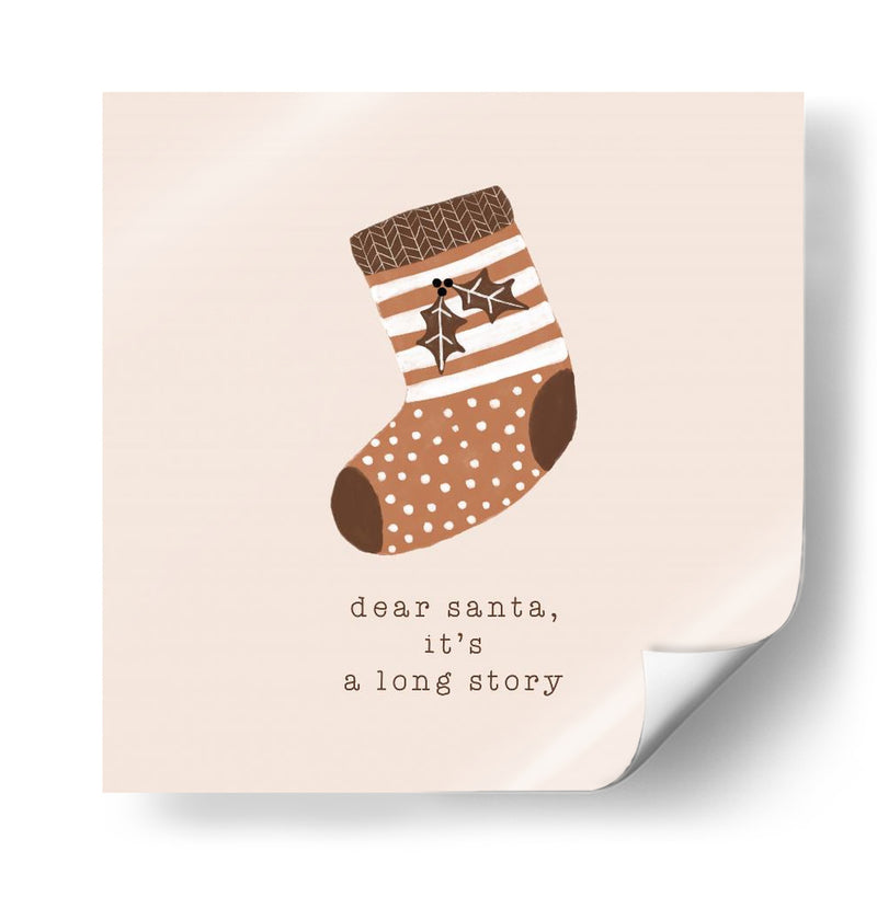Querido Santa Es una Larga Historia - Orara Studio | Cuadro decorativo de Canvas Lab