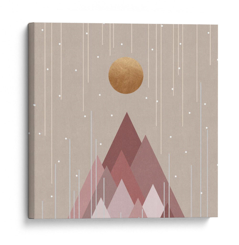 Sol a Montañas Rosa Coral - Orara Studio | Cuadro decorativo de Canvas Lab