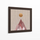 Sol a Montañas Rosa Coral - Orara Studio | Cuadro decorativo de Canvas Lab