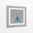 Luna a Montañas Verde Menta - Orara Studio | Cuadro decorativo de Canvas Lab
