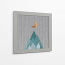Luna a Montañas Verde Menta - Orara Studio | Cuadro decorativo de Canvas Lab