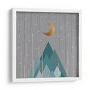 Luna a Montañas Verde Menta - Orara Studio | Cuadro decorativo de Canvas Lab