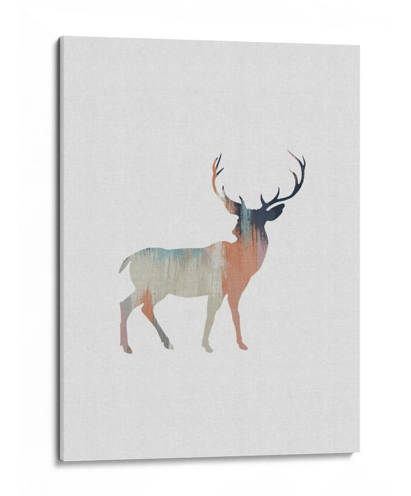 Ciervo en colores pastel - Orara Studio | Cuadro decorativo de Canvas Lab
