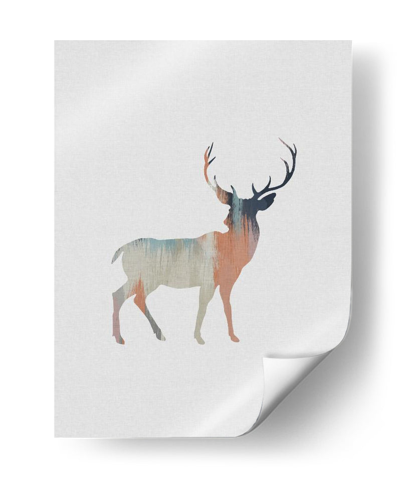 Ciervo en colores pastel - Orara Studio | Cuadro decorativo de Canvas Lab