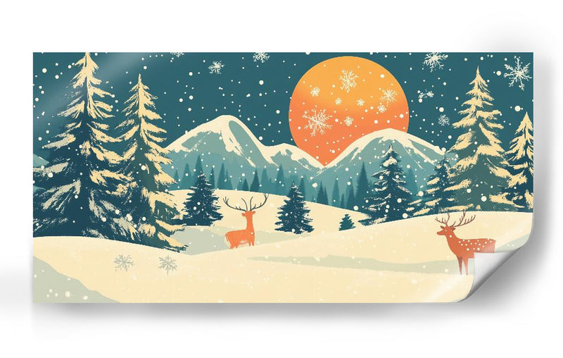 Pictufy Renos de Navidad - Fluidys | Cuadro decorativo de Canvas Lab