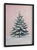 Árbol de Navidad Cubierto de Nieve con Adornos - Melloi Art Prints | Cuadro decorativo de Canvas Lab