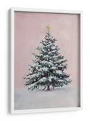 Árbol de Navidad Cubierto de Nieve con Adornos - Melloi Art Prints | Cuadro decorativo de Canvas Lab