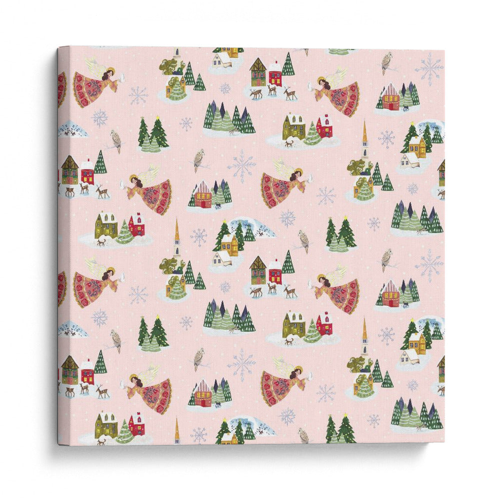 Pueblo de Navidad - Caroline Bonne Muller | Cuadro decorativo de Canvas Lab