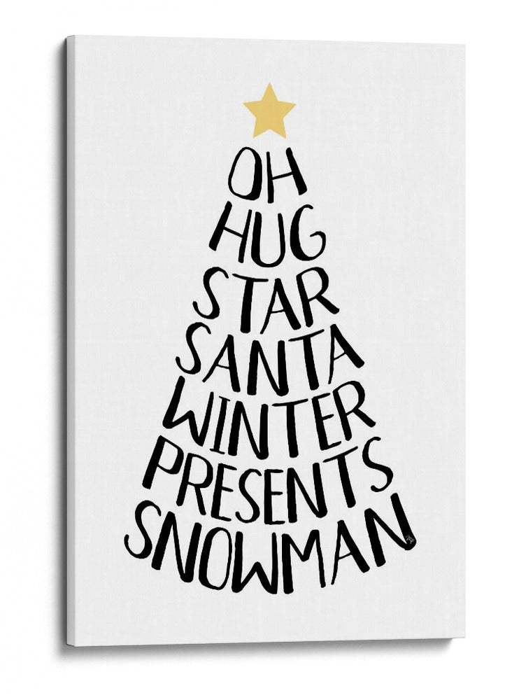 Palabras temáticas navideñas - Martina | Cuadro decorativo de Canvas Lab