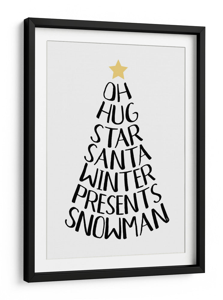 Palabras temáticas navideñas - Martina | Cuadro decorativo de Canvas Lab