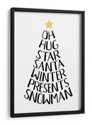 Palabras temáticas navideñas - Martina | Cuadro decorativo de Canvas Lab