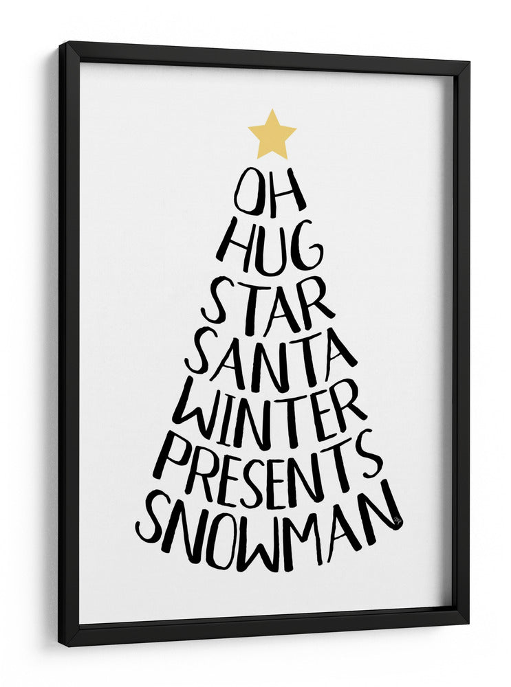 Palabras temáticas navideñas - Martina | Cuadro decorativo de Canvas Lab