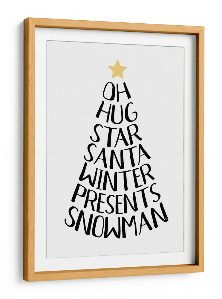 Palabras temáticas navideñas - Martina | Cuadro decorativo de Canvas Lab