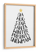 Palabras temáticas navideñas - Martina | Cuadro decorativo de Canvas Lab