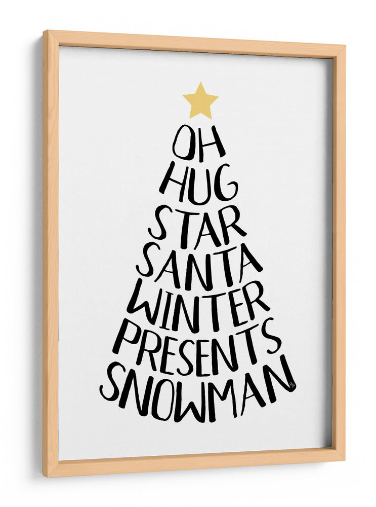 Palabras temáticas navideñas - Martina | Cuadro decorativo de Canvas Lab