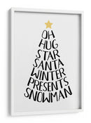 Palabras temáticas navideñas - Martina | Cuadro decorativo de Canvas Lab