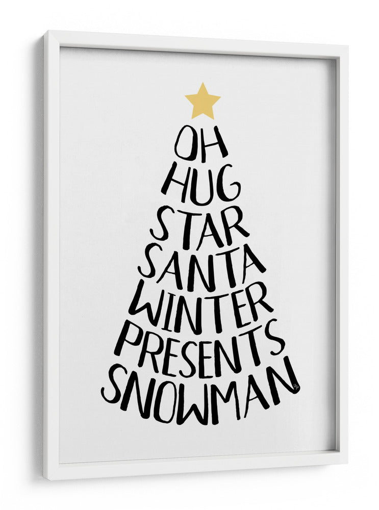 Palabras temáticas navideñas - Martina | Cuadro decorativo de Canvas Lab