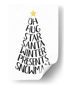 Palabras temáticas navideñas - Martina | Cuadro decorativo de Canvas Lab