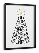 Árbol de Palabras Festivo - Martina | Cuadro decorativo de Canvas Lab