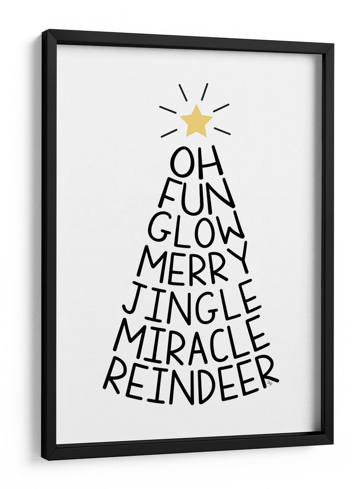 Árbol de Palabras Festivo - Martina | Cuadro decorativo de Canvas Lab