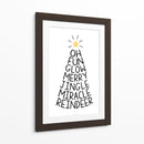 Árbol de Palabras Festivo - Martina | Cuadro decorativo de Canvas Lab