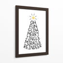 Árbol de Palabras Festivo - Martina | Cuadro decorativo de Canvas Lab