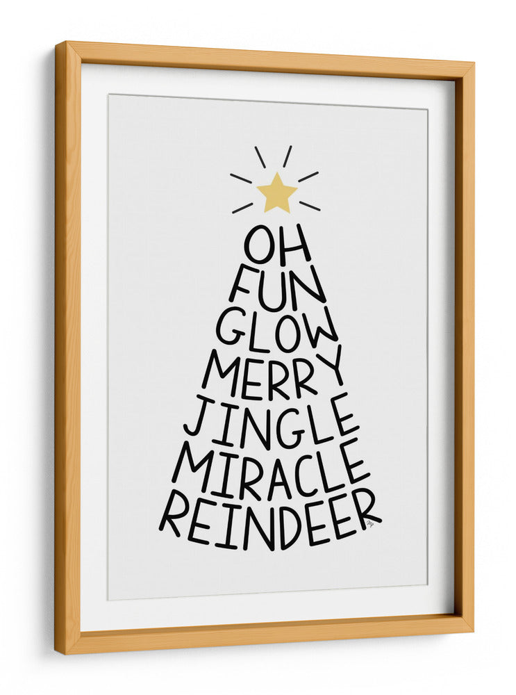 Árbol de Palabras Festivo - Martina | Cuadro decorativo de Canvas Lab