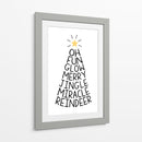 Árbol de Palabras Festivo - Martina | Cuadro decorativo de Canvas Lab