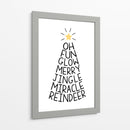 Árbol de Palabras Festivo - Martina | Cuadro decorativo de Canvas Lab